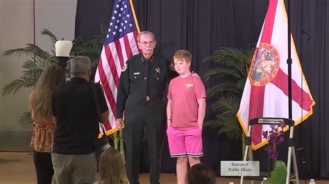 12-year-old hero honored in West Palm Beach for saving therapist’s life